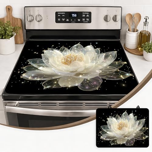Stove Top Cover,28.5"L x 20.16"W,Heat Resistant Cooktop Protector Mat by seewan