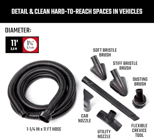 CRAFTSMAN CMXZVBE38801 1-1/4 in. Wet Dry Shop Vacuum Attachment Kit - Image 2