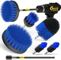 Holikme 6Pc Drill Brush Set - Scrub Brushes with Extension for Home Clean by Holikme