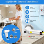 3000mAh Cordless Electric Spin Scrubber for Kitchen Bathroom Car - Image 7