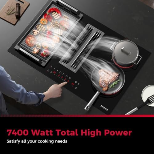 GASLAND CHEF COLLECTION 31.5" Downdraft Electric Cooktop, 4 Burner - Image 3