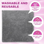 Tudomro 30 Pcs Magnetic Microfiber Cleaning Cloth, Gray - Image 4