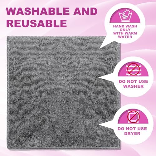 Tudomro 30 Pcs Magnetic Microfiber Cleaning Cloth, Gray - Image 4