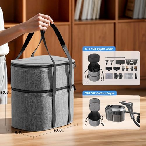 Steam Cleaner,15s Heat-Up,1.5L Tank,6-Level Adjustable Handle,Steamer for Cleaning,Portable Steamer for Cleaning with 20PCS Accessories,Steam Cleaner for Home,Car - Image 3