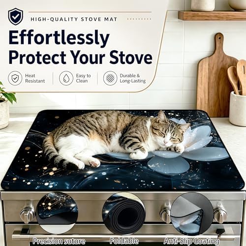 Stove Top Cover,28.5"L x 20.32"W,Heat Resistant Cooktop Protector Mat - Image 5