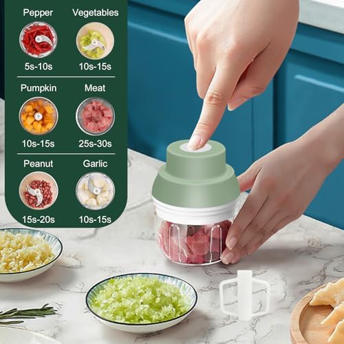 Electric Garlic Chopper, 250ML Garlic Mincer with Egg Beater - Image 6