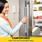 Refrigerator Door Handle Covers, 4pcs, Kitchen Appliance Decor, Fridge Microwave Dishwasher Cloth Door Covers, Keep Kitchen Appliance Clean from Smudges, Drips, Food Stains, Oil (Gray) - Image 5