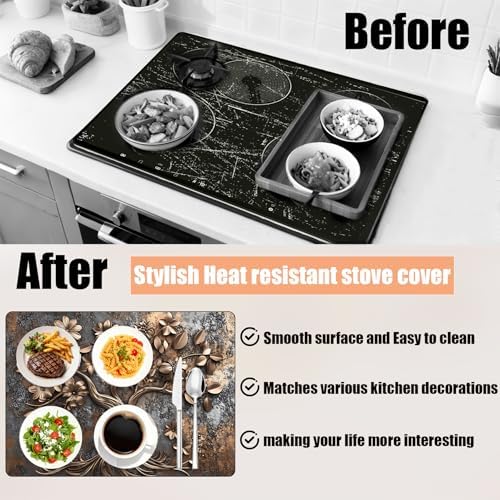 28"x20" Anti-Slip Electric Stove Top Cover - Image 2