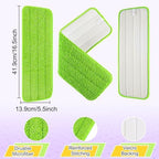 16.5 inch Reusable Mop Pads Microfiber Spray Mop Replacement Heads for Wet/Dry Mops Compatible with Bona Floor Care System (5 Pack) - Image 3