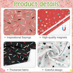 8Pcs Classroom Fluorescent Magnetic Light Covers,2x4 FT Pastel Confetti - Image 3