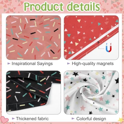 8Pcs Classroom Fluorescent Magnetic Light Covers,2x4 FT Pastel Confetti - Image 3