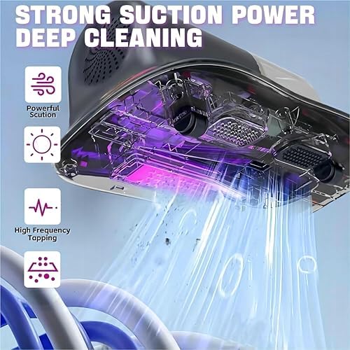 All-in-One Handheld Vacuum Cleaner – Deep Cleaner for Mattress, Bed, Couch, Car, & Pet Hair with HEPA Filter, Lightweight Home Cleaning for Stubborn Dirt（Purple） - Image 6