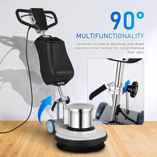 Commercial Floor Scrubber & Carpet Cleaner – 17” Rotary Floor Machine - Image 3