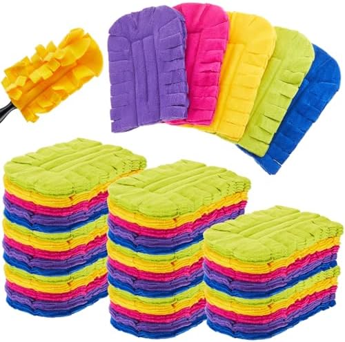 50 Pcs Reusable Duster Refills Washable Pads, Dark Color by Zubebe