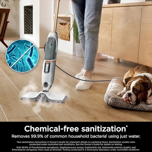 Shark SteamSpot Steam Mop with Steam Blaster Technology, White, S2001 - Image 3