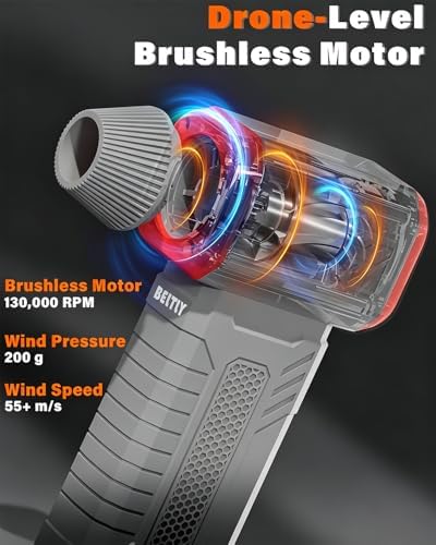FT08 Compressed Air Duster, 1-10 Stepless Speed Adjustable - Image 5
