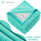 Gersoniel Magnetic Microfiber Cleaning Cloth, Mint Green, 6 x 6 Inch, 8 Pcs - Image 4