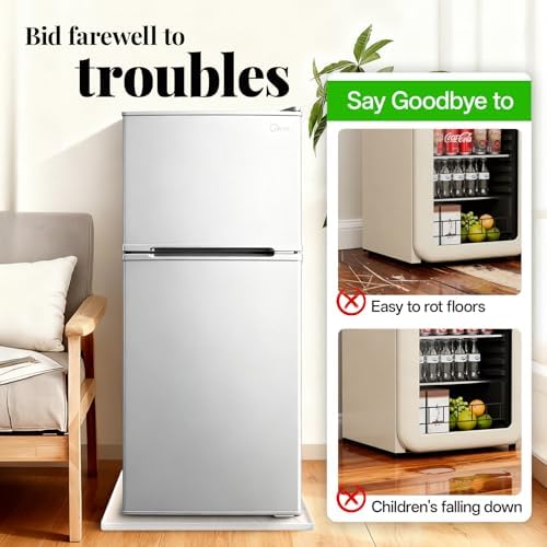 Mini Fridge Silicone Mat,19.7"x19.7"x0.5" Under Refrigerator Mat, Mini Fridge Drip Pan Prevent Water Leakage,Floor Damage,Protect Mat for Small Fridge,Refrigerator,Freezer-Translucent - Image 5