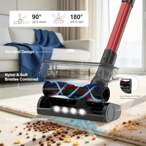 Stick Cordless Vacuum Cleaners for Home 3 Suction Modes HEPA VA007 - Image 5