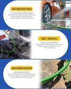 Pressure Washer Hose 200ft 4800PSI Non Marking 3/8’’ ID 4-Layer Structure - Image 5