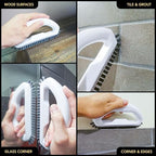 Grout Brush with Stiff Nylon Bristles, Heavy Duty Hand Grout Scrub Brush for Cleaning Baseboards, Floor, Corners, Tiles, Shower, Bath Tub, Floor, Tiles and Other Surfaces - Image 4