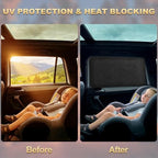 Magnetic Suede Car Window Shades, 4PCS Side Window Covers - Image 4