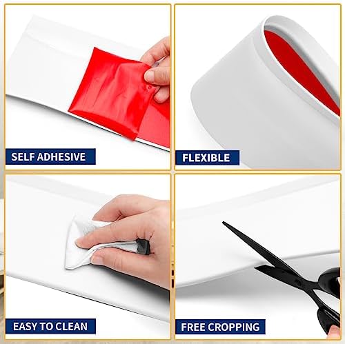 Vinyl Baseboard Molding Trim 6 Inch Peel and Stick Cove Base - Image 3