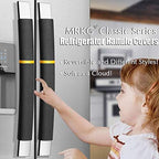 MRKG Refrigerator Handle Covers, Set of 6, Keep Your Kitchen Appliance Clean from Smudges, Drips, Food Stains, Oil. Fridge Handle Covers, Washable Without Fading or Cracking(Black) - Image 3
