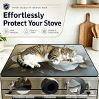 Stove Top Cover,28.5"L x 20.33"W,Heat Resistant Cooktop Protector Mat - Image 5