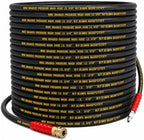LIULO TOOL 100 FT Pressure Washer Hose with 3/8" Quick Connect, 4000 PSI Kink Resistant High Tensile Wire Power Washer Hose by LIULOTOOL