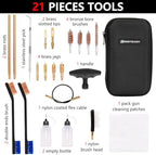 BOOSTEADY Universal Handgun Cleaning kit .22,.357,.38,9mm,.45 Caliber Pistol Cleaning Kit Bronze Bore Brush and Brass Jag Adapter - Image 2