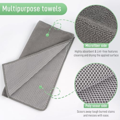 SINLAND Dish Cloth for Washing Dishes Kitchen Washcloth Cleaning Cloth - Image 3