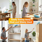 60ct Duster Refills for Swiffer Duster with 3ft Extension Pole & Short Grip - Image 7