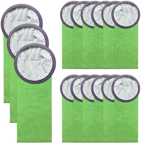 15 Pack 100431 Micro Filter Bags Replacement for ProTeam 6 Quart Backpack Vacuum: Super QuarterVac, QuietPro BP, AviationVac, ProVac BP, Replace Part #100431 Open Cirular Collar by Kerneed