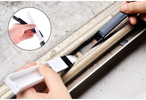 Portable Multi-Purpose Cleaning Kit: Includes 4 Window Track Brushes, Corner Scraper, Detachable Window Groove Cleaner, 2 Pumice Stone Bars. Deep Cleaner for Bathroom, Kitchenware, Door & Window Gaps. - Image 6