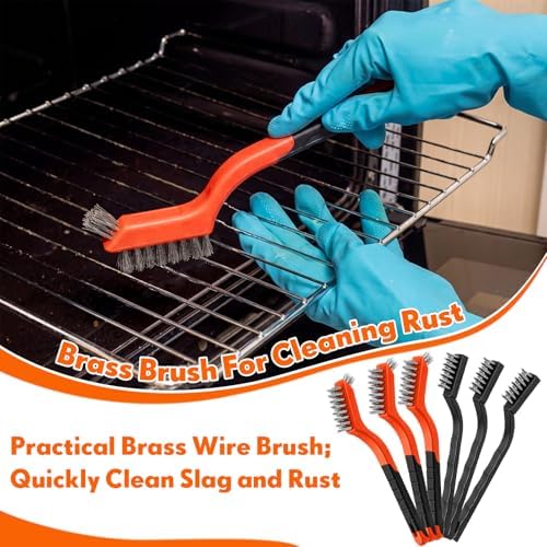 Zhehao 90 Pcs Mini Wire Brushes Set for Cleaning Rust,Double Headed Mix - Image 3