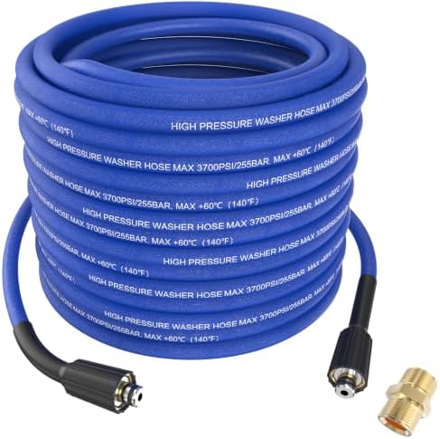 Super Flexible Pressure Washer Hose 100FT x 1/4" by CLEANOVIX