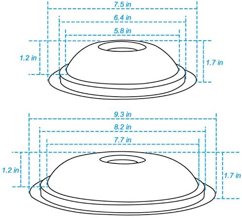 AMI PARTS 5304430149 and 5304430150 Porcelain Burner Drip Pan Bowls - Image 5