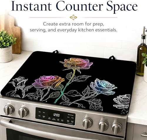 Stove Top Cover,28.5"L x 20.28"W,Heat Resistant Cooktop Protector Mat - Image 7