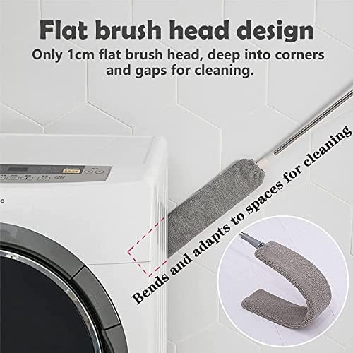 Retractable Gap Dust Cleaner, Under Refrigerator/Sofa Cleaning Tool, Microfiber Gap Duster, Suitable for Underneath Cleaning of Furniture, Fridges, Couch, Bed (25-55 Inch) - Image 5