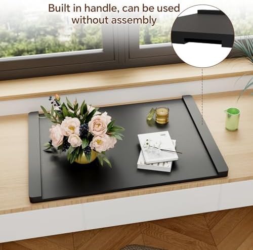 Noodle Board Stove Cover Wood(Ready to Use), Stove Top Covers for Electric Stove, Gas Stove, Wooden Decorative Rustic Kitchen Serving Tray, for Range Stovetop, Cooktop, 30'' * 22'', Black - Image 5