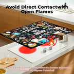Stove Top Cover for Glass Electric Stove (Coffee, 30" x 21") - Image 3