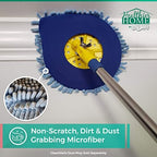 Chomp! Microfiber Mop Refill Pack: 5 Minute CleanWalls 2-pak Giant Noodle Blue Duster Reusable Washable, Window/Door Frame Cleaner and Baseboard Dusts - Dry Dusting Pads - Image 6