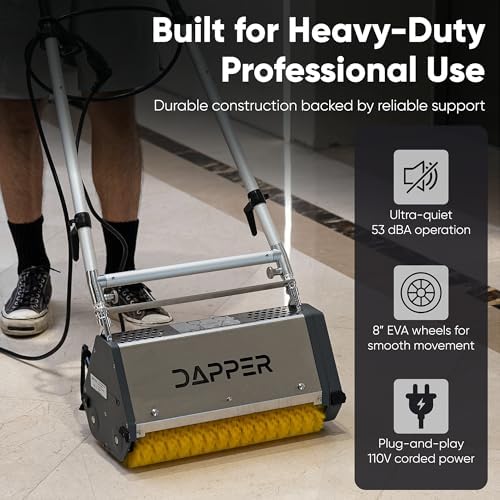 22" Counter-Rotating Brush (CRB) Commercial Carpet & Hard Floor Cleaning Machine – 450 RPM, Quiet 53 dBA, Durable 60 lb Wide-Area Scrubber – Ideal for Banquet Halls, Event Centers & Large Facilities - Image 4