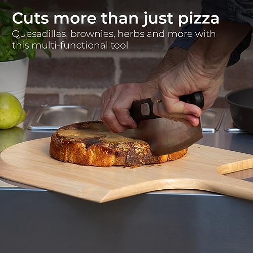 Everdure Pizza Rocker - Powerful One-Cut Stainless Steel Blade, Durable and Comfortable Grip, Dishwasher Safe – Ideal Pizza Cutter for Pizza Lovers, Chefs, Cooks, Bakers - Image 6
