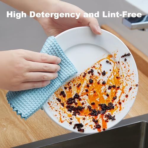 JOYMOOP Dish Cloths for Washing Dishes, 5 Piece Set, Small, Multi Color - Image 3