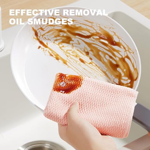 JOYMOOP Microfiber Cleaning Cloth, 3 Piece Set, Large, Multi Color - Image 3