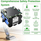 4000mAh Battery Replacement for Tineco S5 PRO 2 Floor ONE S5 iFloor S5 Breeze Wet and Dry Vacuum Cleaner 21.6V - Image 4