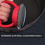 Herda Cast Iron Cleaner Scrubber with Heavy Duty Handle, Welded Chain Mail - Image 3