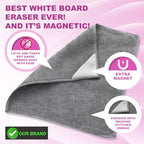 Tudomro 30 Pcs Magnetic Microfiber Cleaning Cloth, Gray - Image 3